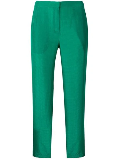Shop Christian Wijnants Cropped Trousers In Green