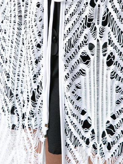 Shop Amir Slama Crochet Kimono In White