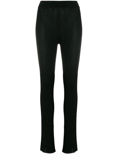 Shop Emilio Pucci Ribbed Knit Trousers