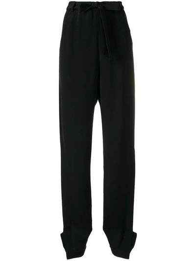 Shop Roland Mouret Elasticated Bow Trousers In Black