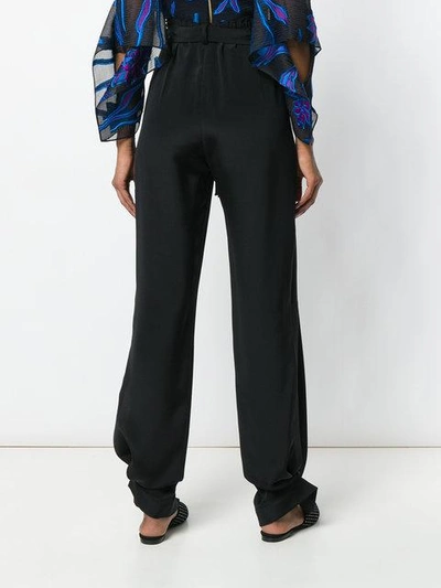 Shop Roland Mouret Elasticated Bow Trousers In Black