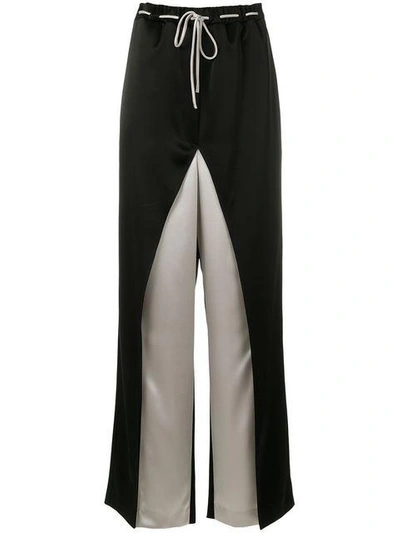 Shop Ssheena Asymmetric Design Trousers - Black