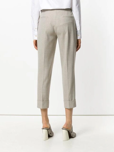 Shop Cambio Cropped Trousers - Neutrals