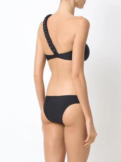 Shop Adriana Degreas Asymmetric Bikini In Black