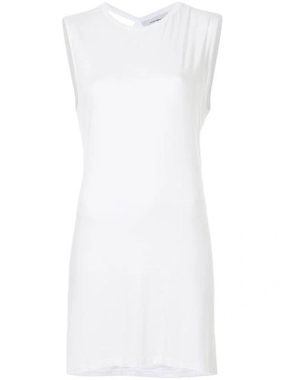 Shop Kacey Devlin Collapse Back Mini Dress - White