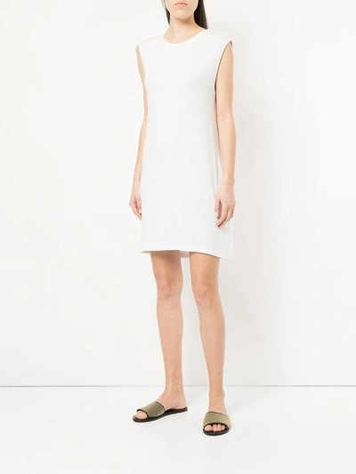 Shop Kacey Devlin Collapse Back Mini Dress - White
