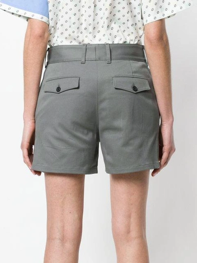 embellished patch shorts