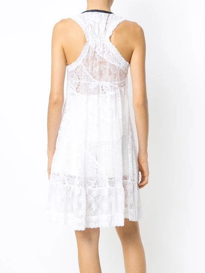 Shop Amir Slama Lace Beach Dress In White