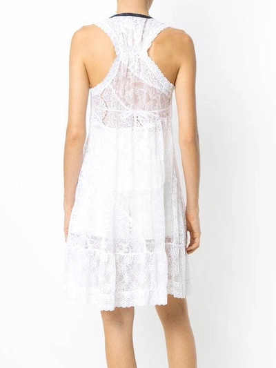 Amir Slama Lace Beach Dress In White