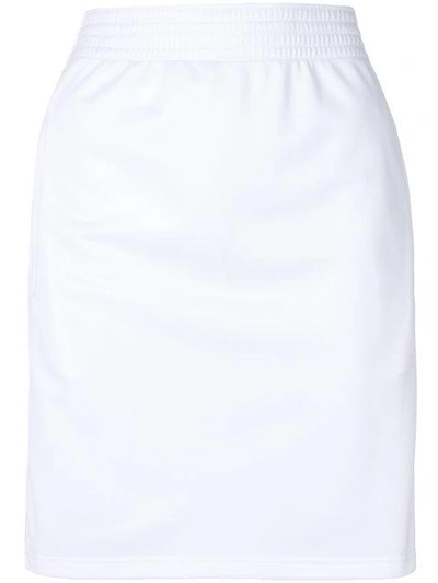 Givenchy White Logo Web Miniskirt