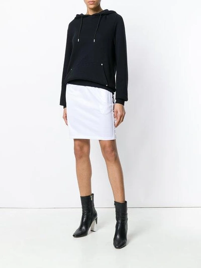 Givenchy White Logo Web Miniskirt