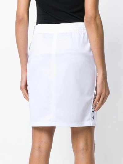 Givenchy White Logo Web Miniskirt
