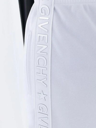 Givenchy White Logo Web Miniskirt