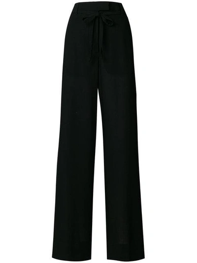 Shop Ann Demeulemeester Wide-leg Trousers In Black