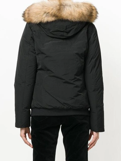 Shop Woolrich Hooded Jacket - Black