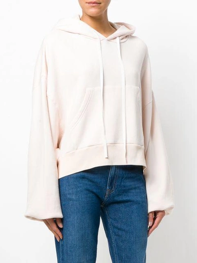 Shop Ben Taverniti Unravel Project Oversized Terry Hoodie In Pink