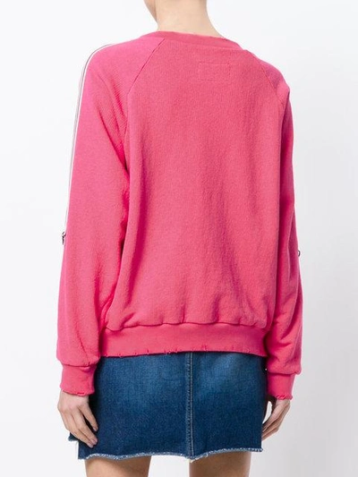 Shop As65 Embroidered Logo Sweater In Pink