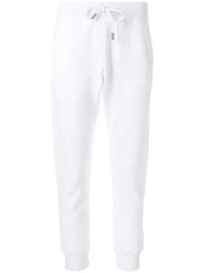 Shop Dsquared2 Drawstring Waist Track Pants - White