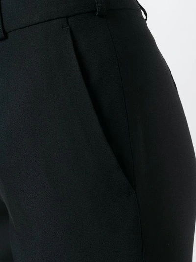 Shop Etro High Waist Tapered Trousers In Black