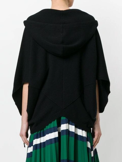 Shop Valentino Cashmere Hooded Jumper In Black