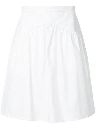 Shop Atlantique Ascoli Flared Skirt In White