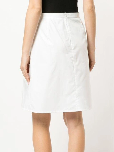 Shop Atlantique Ascoli Flared Skirt In White