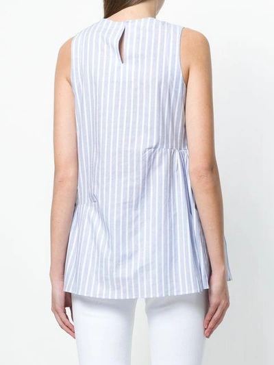 Shop Hemisphere Striped Sleeveless Shirt - Blue