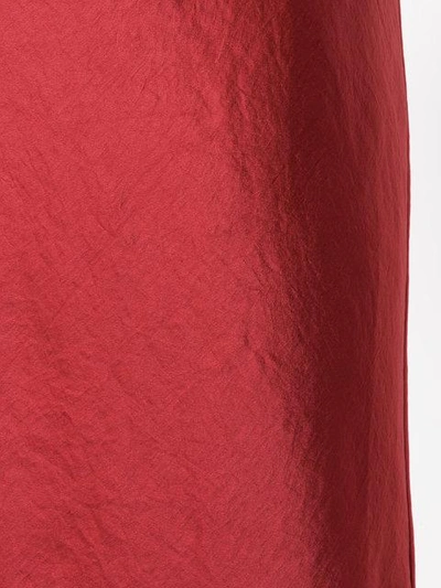 Shop Alexander Wang T T By Alexander Wang Asymmetric Slip Dress - Red