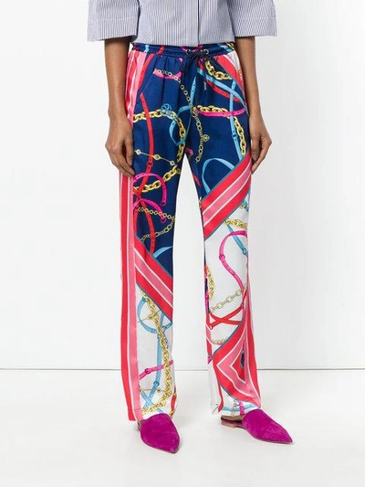 Shop Pinko Printed Straight Trousers
