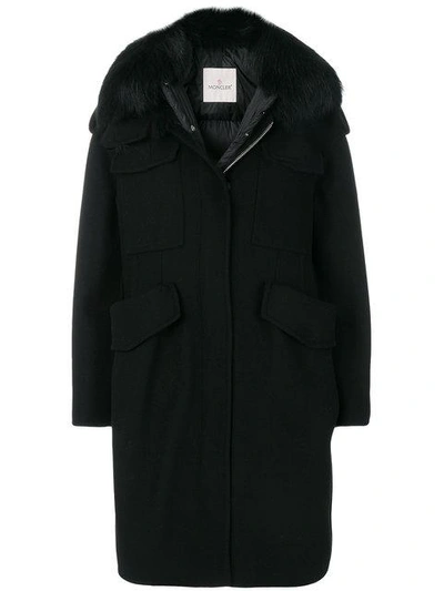 Shop Moncler Phillirea Coat In Black