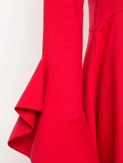 Shop Goen J Ruffle Cuff Asymmetric Dress