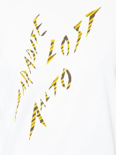 Shop Aalto Asymmetric Long Sleeve Shirt With Print - White