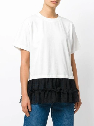 tulle hem T-shirt