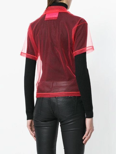 Shop Viktor & Rolf Lovely Polo Top In Red