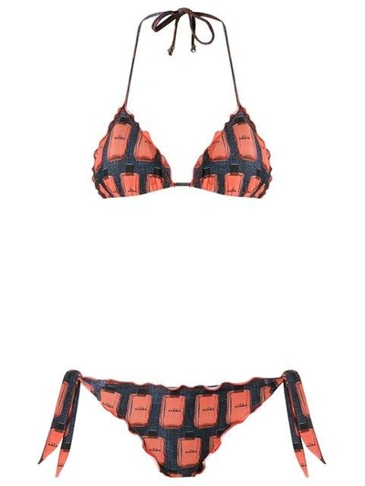 Amir Slama Triangle Bikini Set - Black In Black