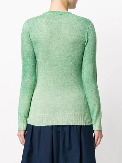 Shop Agnona Long Sleeved Knit Top - Green