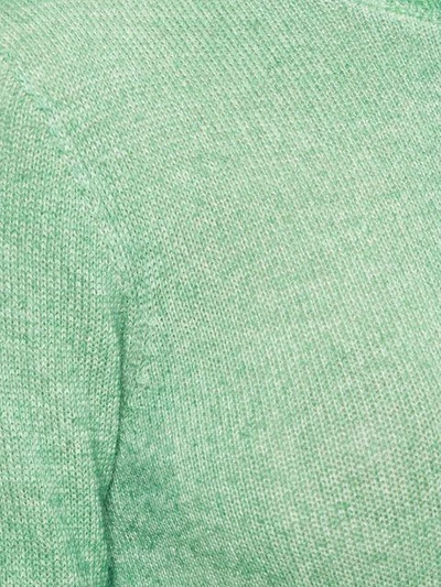 Shop Agnona Long Sleeved Knit Top - Green