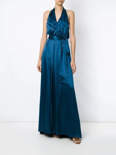 Shop Tufi Duek Halterneck Silk Gown - 38458