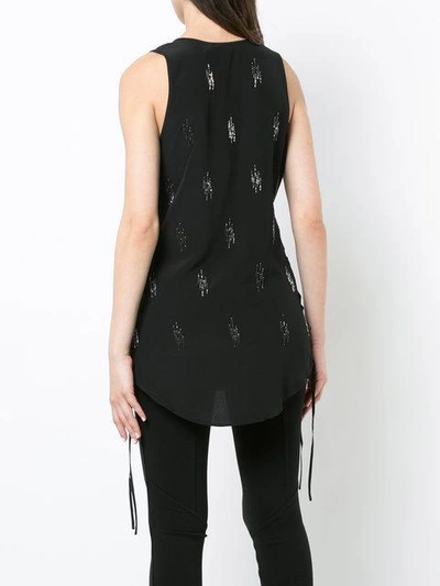 Shop Barbara Bui Embroidered Tank Top - Black