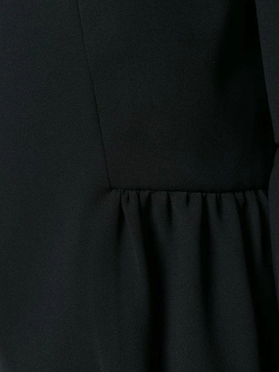 Shop Michael Michael Kors Cropped Peplum Jacket In 001 Black