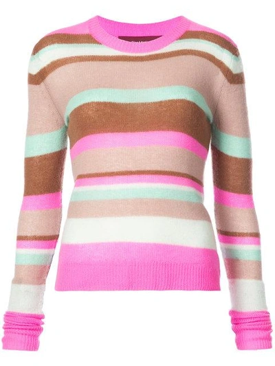 Shop Sies Marjan Striped Jumper - Pink In Pink & Purple