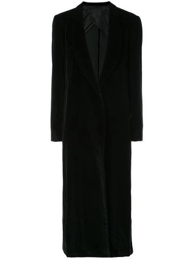 Shop Giuliva Heritage Collection Long Single Breasted Jacket In Black