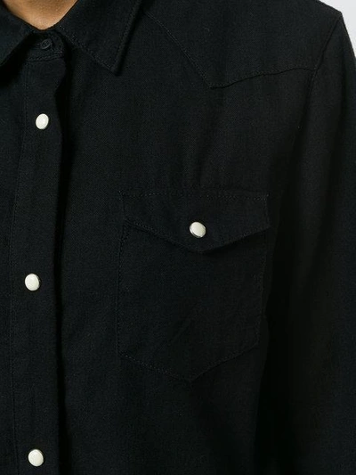 Shop Rta Frayed Denim Jacket - Black