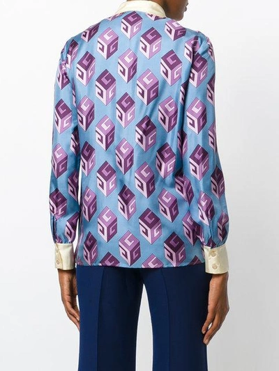 Shop Gucci Gg Wallpaper Blouse - Multicolour