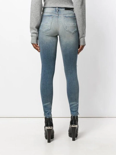 Shop Amiri Mx1 Knee-patches Skinny Jeans In Blue