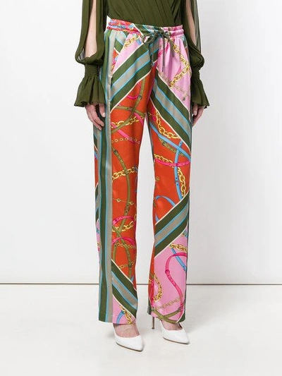 Shop Pinko Printed Straight Trousers
