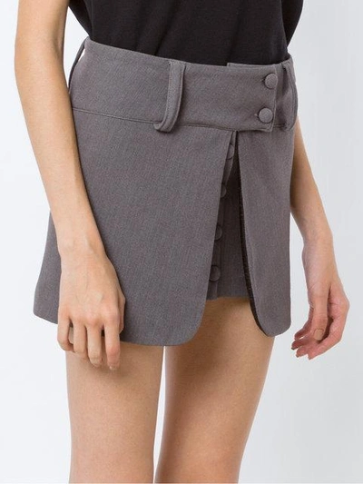 Shop Andrea Bogosian Layered Skirt - Grey