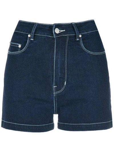 high waisted denim shorts