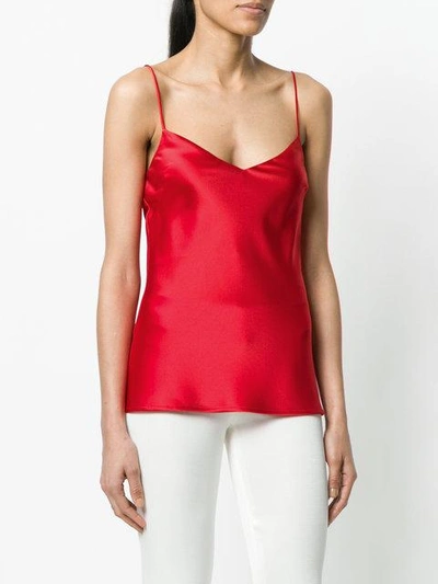 Shop Galvan V-neck Camisole In Red