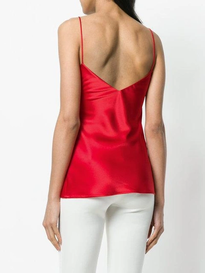 Shop Galvan V-neck Camisole In Red